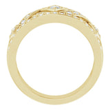 14K Gold Natural Diamond Accented Ring IV - view 2
