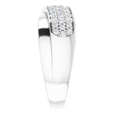 14K Gold Round Natural Diamond Criss-Cross Ring – 5/8 CTW - view 4