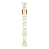 14K Gold Round Natural Diamond Stackable Ring – 3/8 CTW - Yellow Gold - view 4