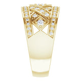 14K Gold Natural Diamond Accented Ring IV - view 4