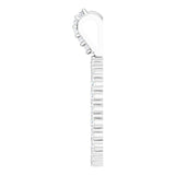 Platinum Scattered Circle Necklace or Pendant - view 3