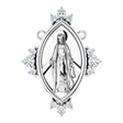Platinum Round Lab-Grown Diamond Miraculous Necklace