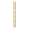 14K Gold Round Natural Diamond Vertical Bar Pendant - Yellow Gold