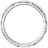 14K Gold Round Natural Diamond Eternity Band – 1/5 CTW - White Gold - view 2