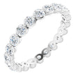Platinum Round Lab-Grown Diamond Eternity Band