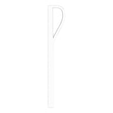 14K Gold Round Natural Diamond Vertical Bar Pendant - White Gold - view 3