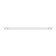 14K Gold Straight Baguette Natural Diamond Baguette Bar Necklace – 1/4 CTW - White Gold