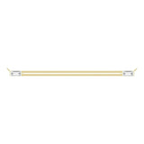 14K Gold Straight Baguette Natural Diamond Baguette Bar Necklace – 1/4 CTW - Yellow Gold - view 2