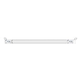 Platinum Straight Baguette Natural Diamond Baguette Bar Necklace