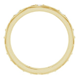 14K Gold Round Natural Diamond Eternity Band – 1/5 CTW - Yellow Gold - view 2