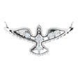 Platinum Round Lab-Grown Diamond Petite Holy Spirit Necklace