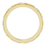 14K Gold Round Natural Diamond Eternity Band – 1/5 CTW - Yellow Gold - view 2
