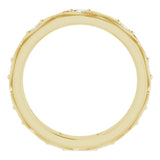 14K Gold Round Natural Diamond Eternity Band – 1/5 CTW - Yellow Gold - view 2
