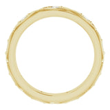 14K Gold Round Natural Diamond Eternity Band – 1/5 CTW - Yellow Gold - view 2