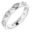 Platinum Round Natural Diamond Eternity Band – 1/5 CTW