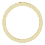 14K Gold Round Natural Diamond Pierced Cross Stackable Ring - Yellow Gold - view 2
