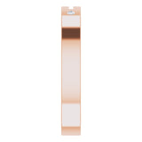 14K Gold Round Natural Diamond Pierced Cross Stackable Ring - Rose Gold - view 4