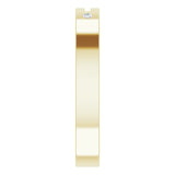 14K Gold Round Natural Diamond Pierced Cross Stackable Ring - Yellow Gold - view 4