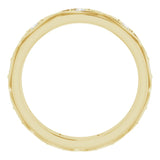 14K Gold Round Natural Diamond Eternity Band – 1/5 CTW - Yellow Gold - view 2