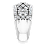 14K Gold Round Natural Diamond Accented Ring – 2.1mm Stones - view 4
