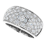 14K Gold Round Natural Diamond Micro Pavé-Style Ring - White Gold - view 5