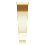 14K Gold Round Natural Diamond Cross Ring – 2.5mm Stones - Yellow Gold - view 4