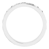 Platinum Round Natural Diamond Celtic-Inspired Eternity Band - view 2