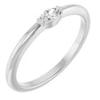 Platinum Marquise Natural Diamond Solitaire Ring