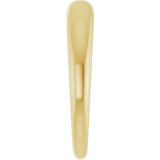 14K Gold Round Natural Diamond Petite Dome Ring - Yellow Gold - view 4