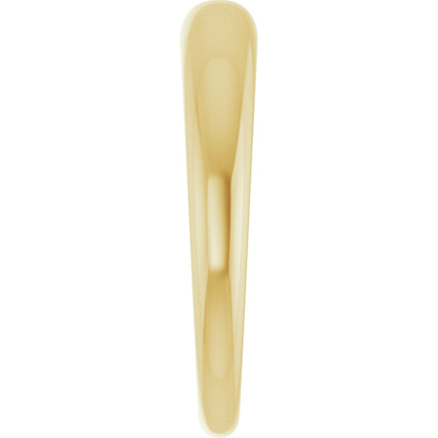 14K Gold Round Natural Diamond Petite Dome Ring - Yellow Gold - view 4