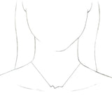 Platinum Constellation Bar Necklace - view 3