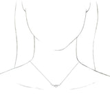 Platinum Art Deco Necklace - view 3