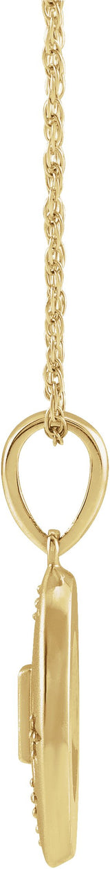 14K Gold Celestial Necklace or Pendant - Rose Gold - view 3