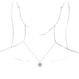 Platinum Lotus Necklace or Pendant - view 3