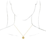 14K Gold Lotus Necklace or Pendant - Yellow Gold - view 3