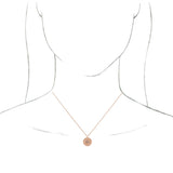 14K Gold Lotus Necklace or Pendant - Rose Gold - view 3