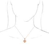 14K Gold Vintage-Inspired Necklace or Pendant - Rose Gold - view 3