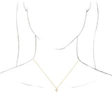 14K Gold Cross Necklace or Pendant - Rose Gold - view 3