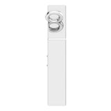 Platinum Round Natural Diamond Tiny Diamond Necklace - view 3