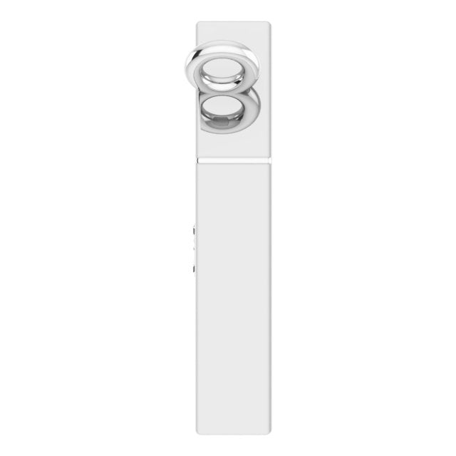 Platinum Round Natural Diamond Tiny Diamond Necklace - view 3