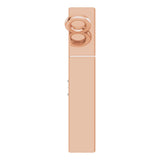 14K Gold Round Natural Diamond Tiny Diamond Necklace - Rose Gold - view 3