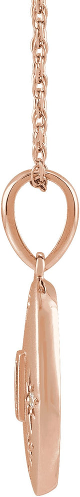 14K Gold Celestial Necklace or Pendant - Rose Gold - view 2