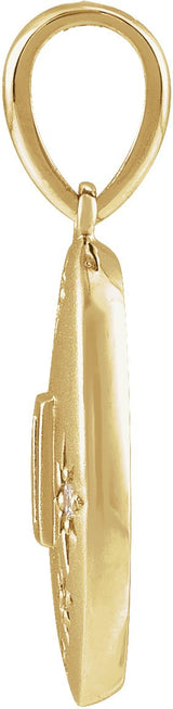14K Gold Celestial Necklace or Pendant - Yellow Gold - view 2