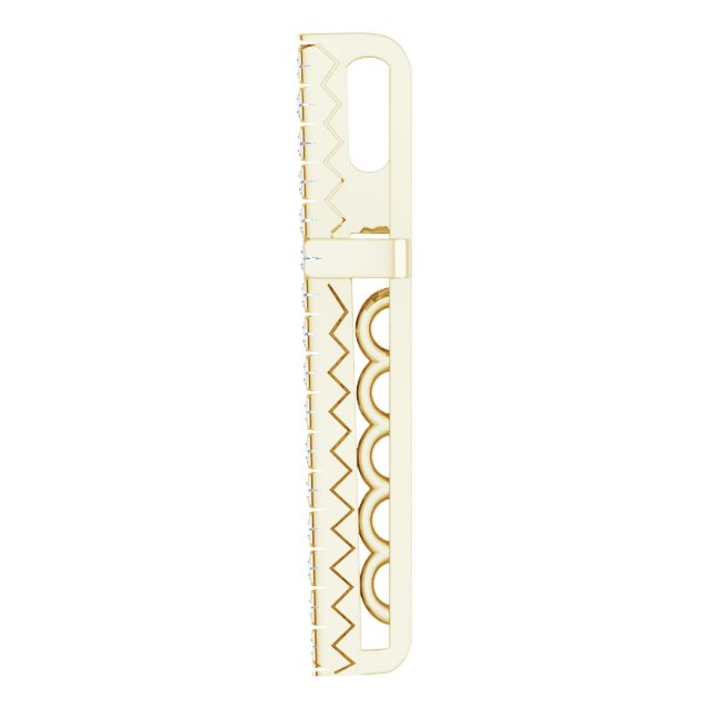 14K Gold Round Natural Diamond Cross Pendant – up to 1/4 CTW - Yellow Gold - view 4