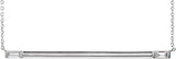 14K Gold Straight Baguette Natural Diamond Baguette Bar Necklace – 1/4 CTW - White Gold