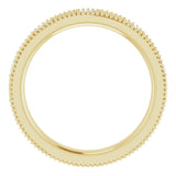 14K Gold Natural Diamond Beaded Band – 1/3 CTW - Yellow Gold - view 7
