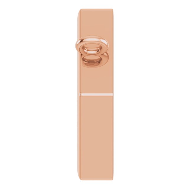 14K Gold Round Lab-Grown Diamond Honeycomb Necklace – 0.06 CTW - Rose Gold - view 3