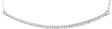 14K Gold Round Natural Diamond Bar Necklace - White Gold
