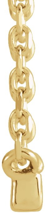 14K Gold Round Natural Diamond French-Set Bar Necklace – 1.3-1.5mm Stones - Yellow Gold - view 2