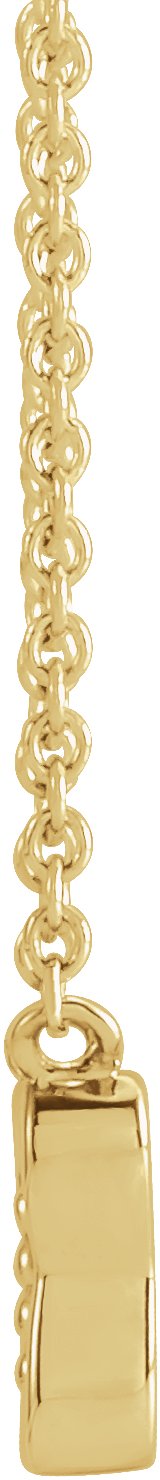 14K Gold Round Natural Diamond Butterfly Necklace – 0.025 CTW - Yellow Gold - view 2
